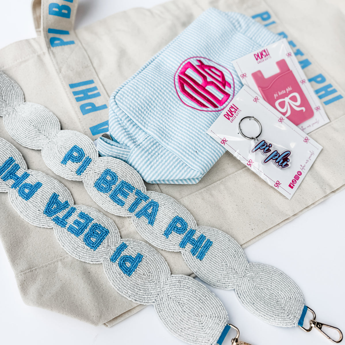Pi Beta Phi Scalloped Purse Strap – Rush Greek Gifts