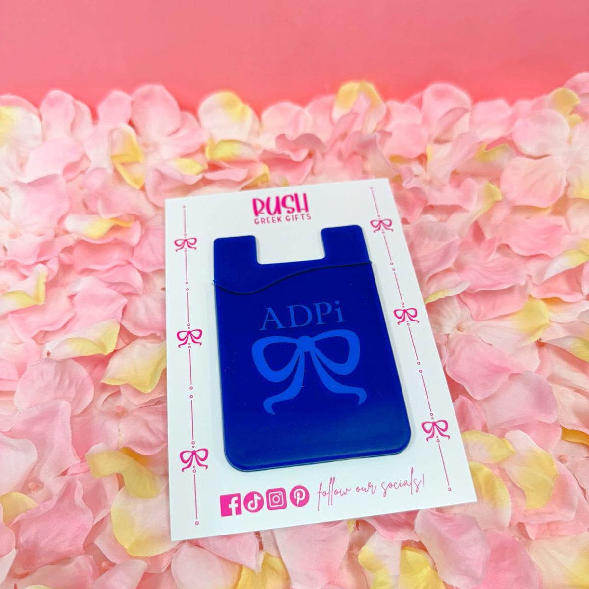 Alpha Delta Pi Silicone Bow Phone Wallet – Rush Greek Gifts